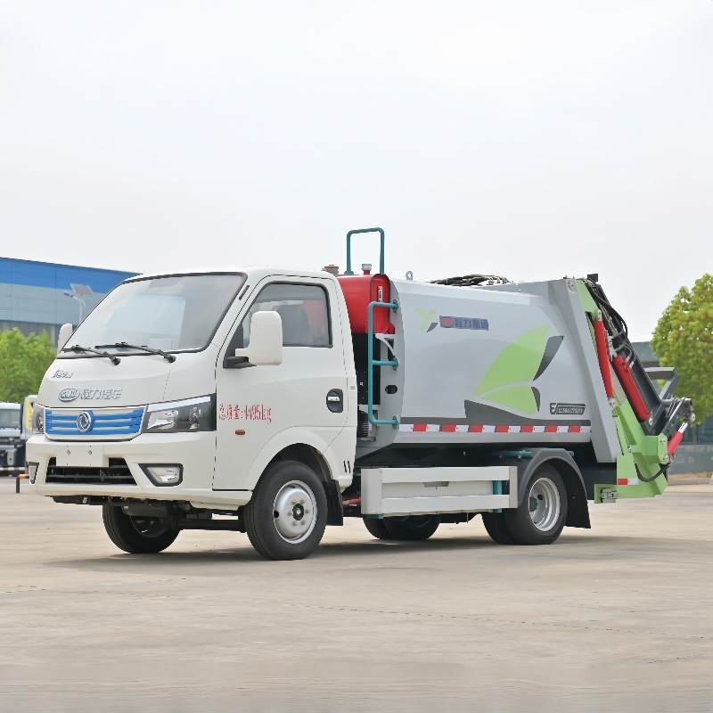 Export Electric Self-Loading Garbage Truck 6-Cubic-Meter Garbage Truck Municipal Sanitation Street Garbage Truck New Offer