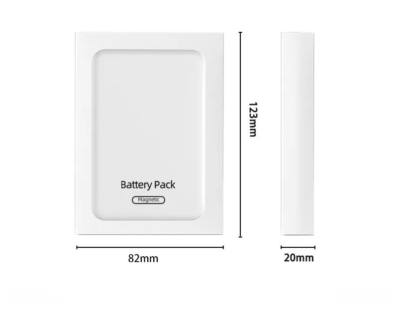 MagSafe Wireless 3C Magnetische Schnelllade-Powerbank 5000mAh Tragbar Praktisch Geschenkset Bedruckbares Logo Mobile Stromversorgung