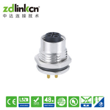 S-C0DE 编码PCB板端安装IP68防水连接器厂家M12连接器航空插头