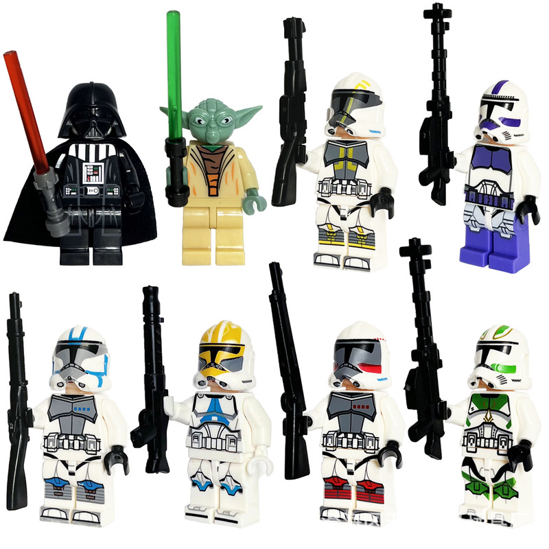 Building Blocks Puppet War 16 Legion Clone War Soldiers Building Blocks Puppet Bags Cross-border Foreign Trade