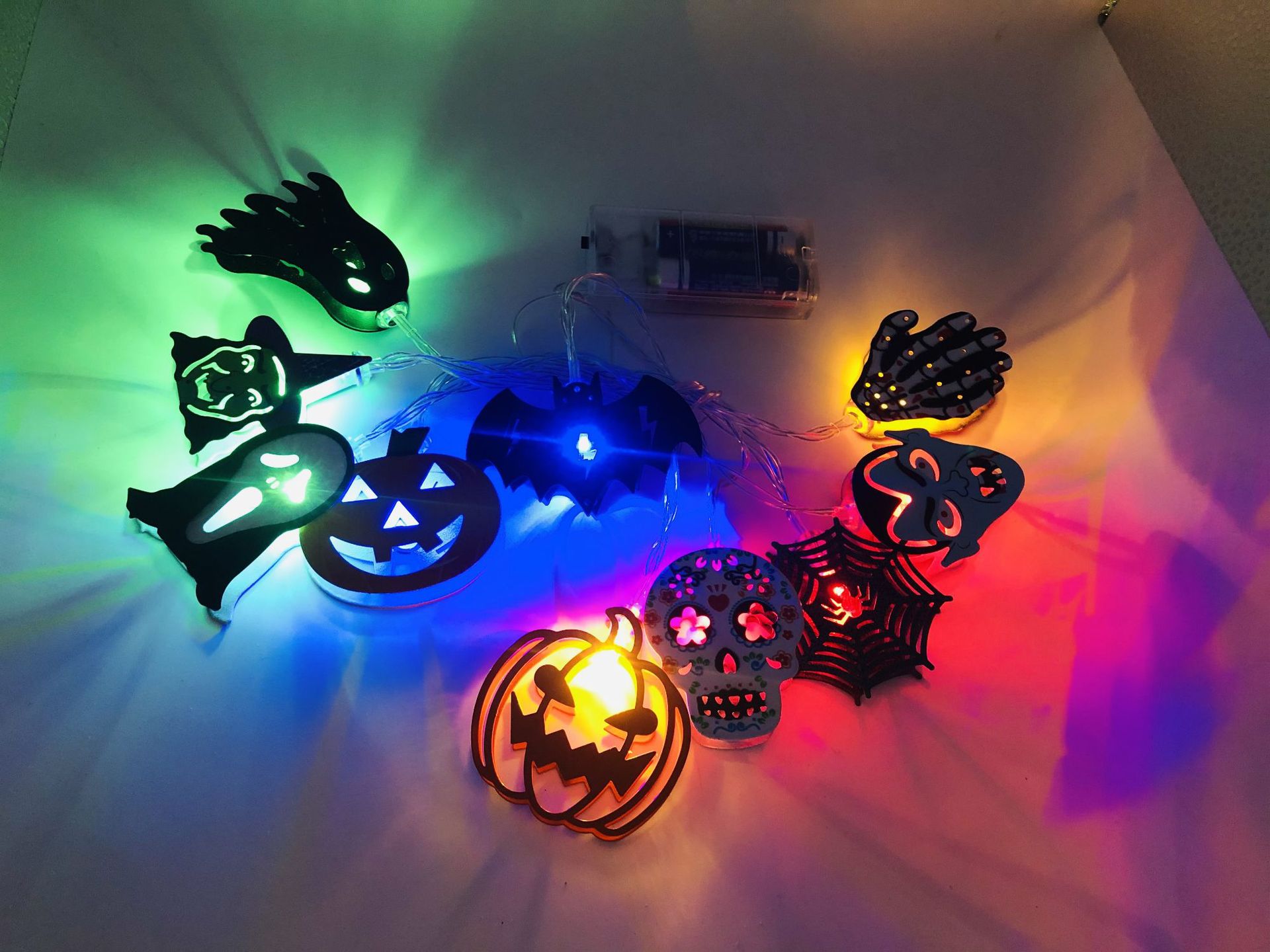 Drôle Nouveauté Motif Halloween Plastique Intérieur Guirlandes Lumineuses display picture 5