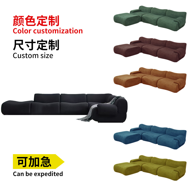 Fábrica al por mayor de alta compresión sofá esponja tela modular combinación libre de vacío caja de compresión sofá