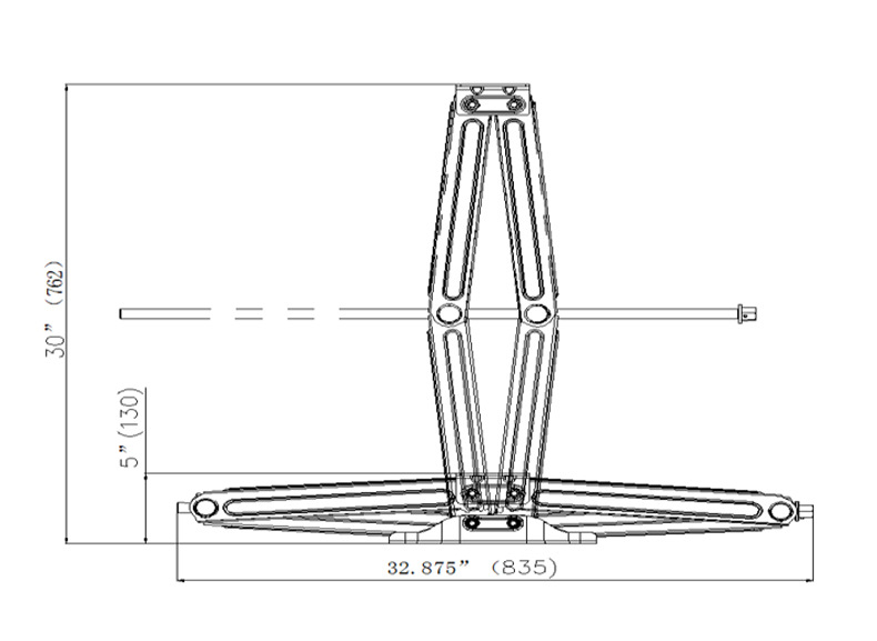Cutting Top Series 30inch Cutting Top Double Pack 0kg Electric Jacks with Hand Crank for Rvs, Trailers, and Motorhomes