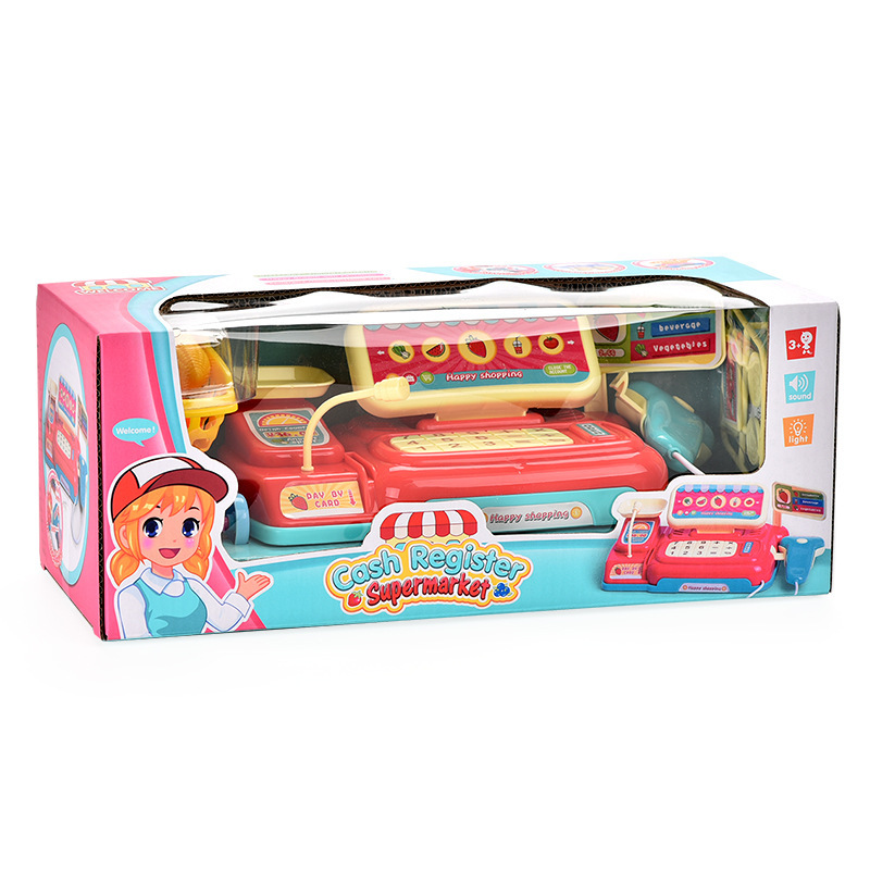 Nuevos productos para niños, iluminación de la casa, caja registradora, juguetes educativos, caja registradora de simulación, caja registradora de supermercado, juguetes al por mayor image 5