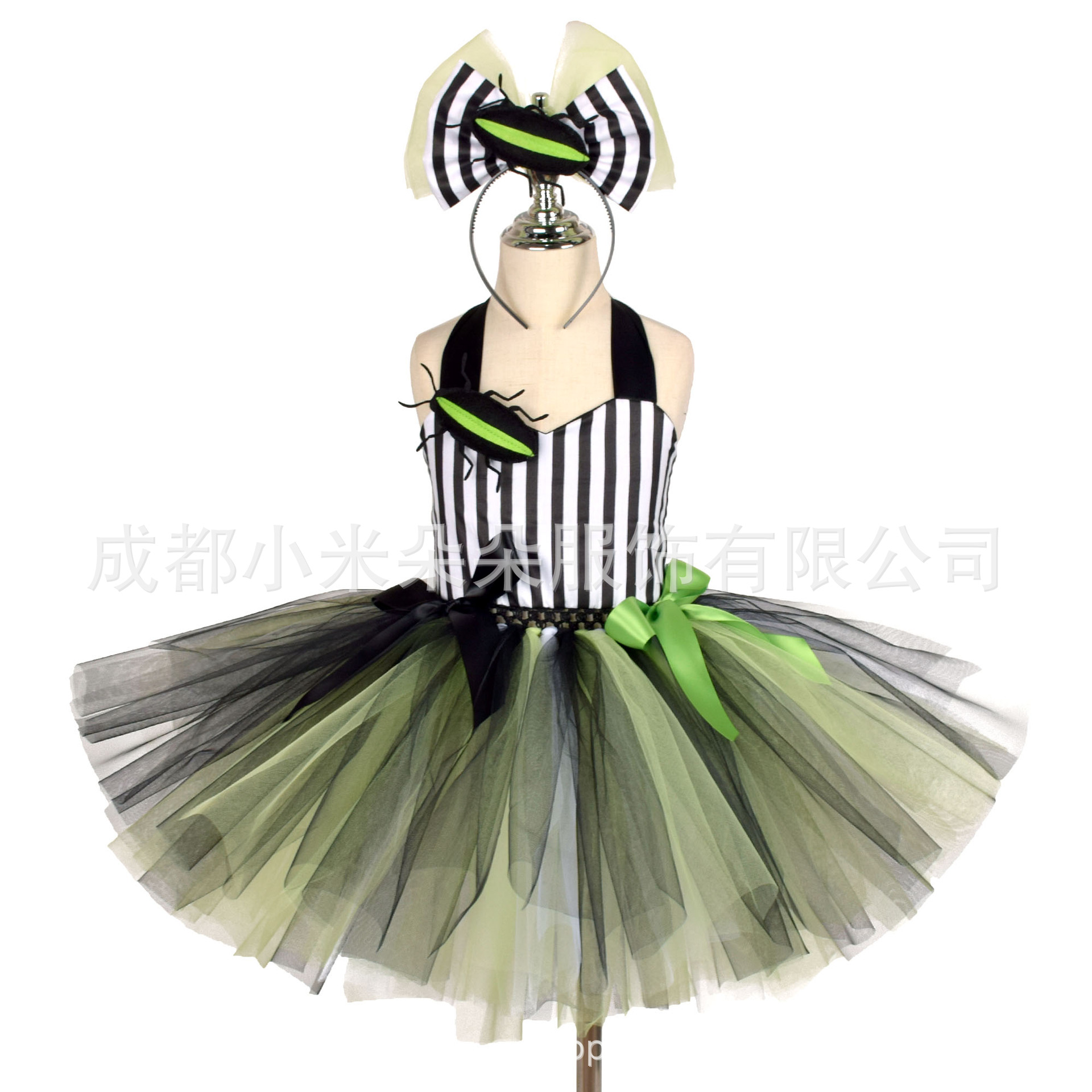 Cross-border Halloween dress beetle juice Beetlejuice play clothing Children's Day pettiskirt Amazon