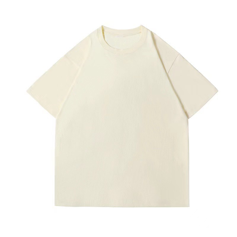 260 gramos de oversize color sólido pesado algodón suelto hombro camiseta hombres y mujeres con fondo Puerto viento cinco manguito hombro