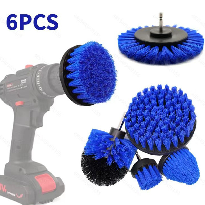 外贸款清洁刷套装刷头6件套洗车擦地干家务好帮手