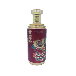 一批1斤500ml红色烤花喷漆 白酒瓶 洋酒瓶  高白料玻璃  婚宴定制