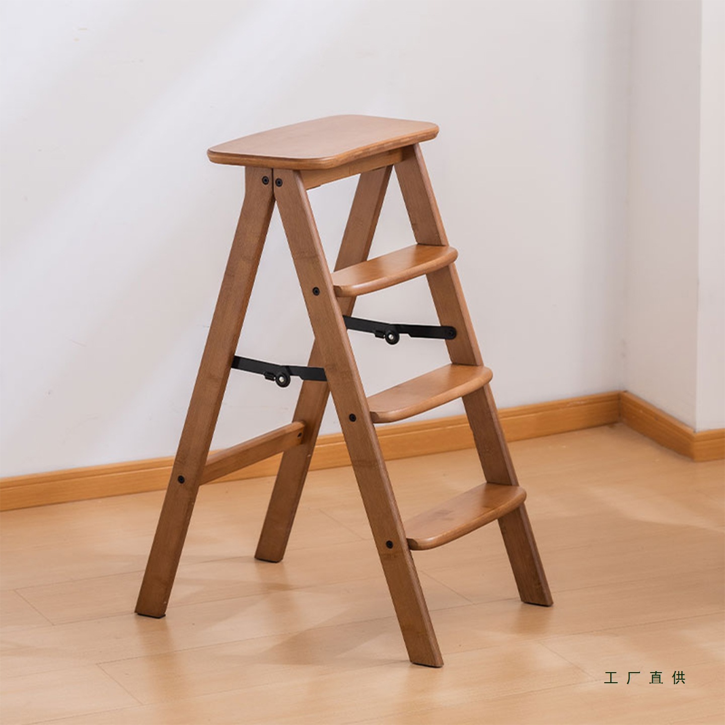 Foldable Household Ladder Stool Multi-Functional Climbing Bench Step Stool Portable Small Ladder Kitchen High Stool