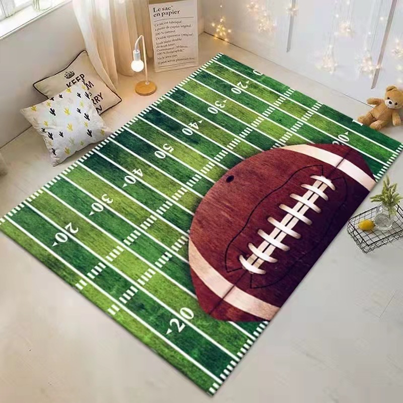 Inicio manta de fútbol sala terciopelo de cristal antideslizante habitación de los niños actividad decoración alfombra de piso B & B Hotel tema habitación se puede establecer