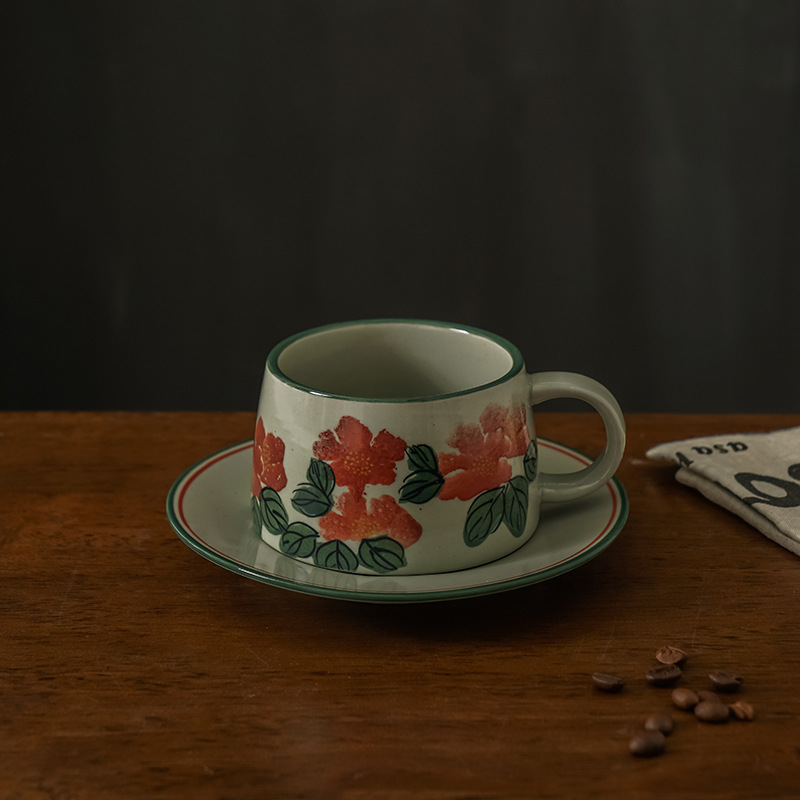 Plato de vaso de reducción rojo