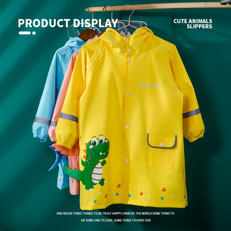 小鹿米利儿童雨衣卡通可爱幼儿园宝宝雨披男女童小学生斗篷式雨衣
