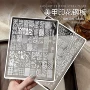 蕾丝美甲印花新款蝴蝶结