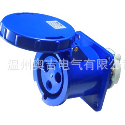 工业直座  工业暗装直座 AJ-433电源防水嵌入式防水防尘