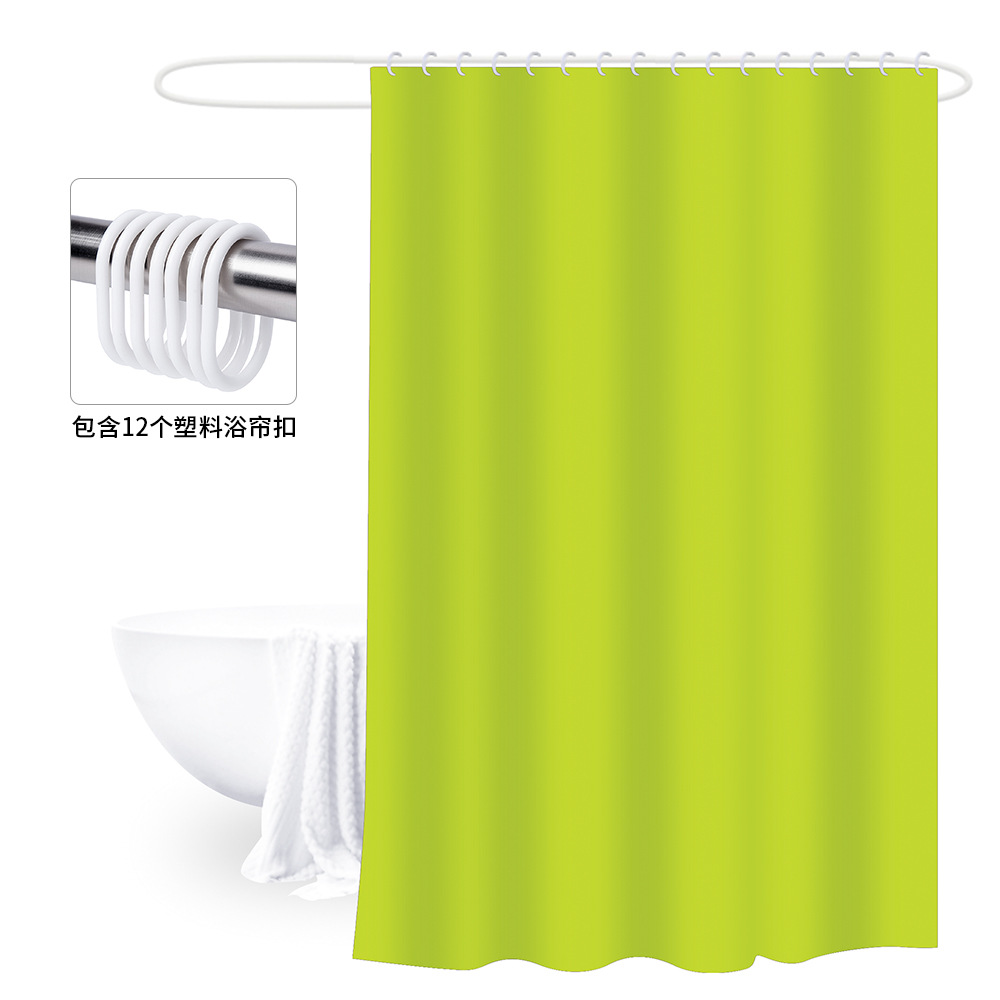 180X180 Cortina de ducha engrosada con hebilla cortina de baño PEVA cubierta de baño a prueba de moho impermeable baño partición Cortina de ducha