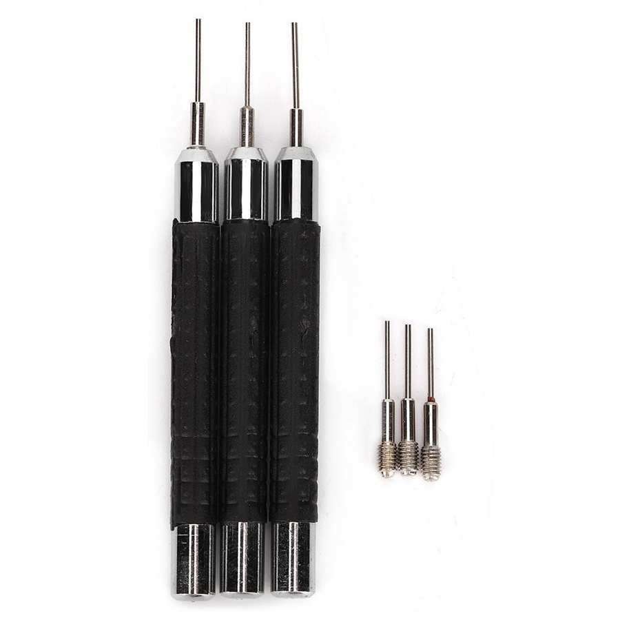 修表工具 包胶冲子 3支装修表冲子 3件套套冲 0.7 0.8 0.9MM冲子