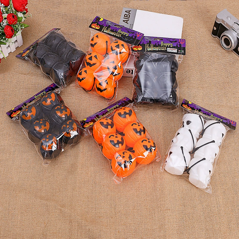 В наличии: пластиковый ведёрко-тыква для Хэллоуина с улыбающимся лицом, реквизит для праздника, фонарик-призрак, банка для конфет, прямые поставки с завода