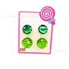 Cartoon accessory for princess, necklace, glossy ear clips, toy, with gem