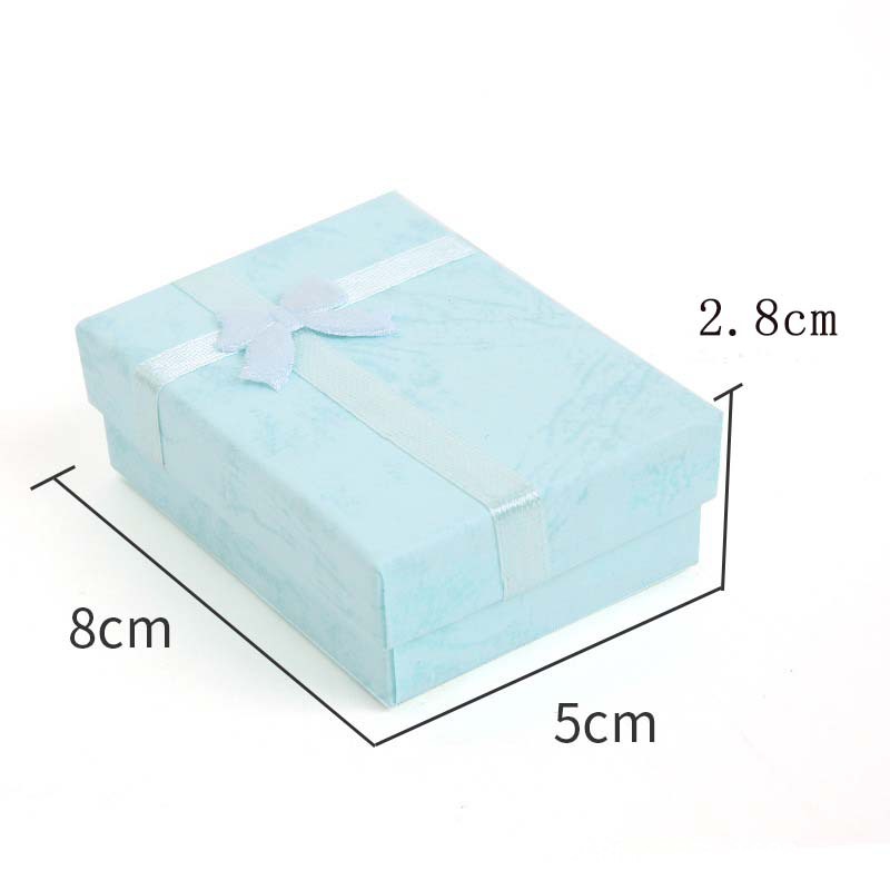 Caja de joyas de la cubierta del cielo y la tierra, serie de papeles de nube, pernos de orejas, taladro de regalo al por mayor, caja de embalaje de joyas de arco de fábrica