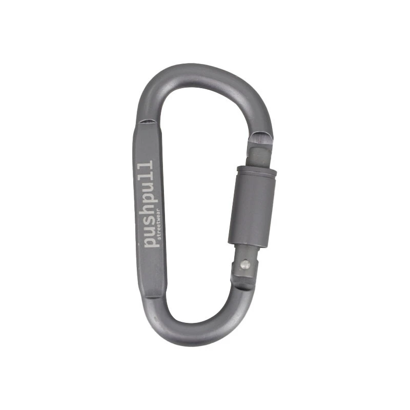 Карабин D-типа, высококачественный утолщенный 8 см, запираемый, с плоской пряжкой с быстрым крючком, ювелирные аксессуары, красочная подвесная пряжка