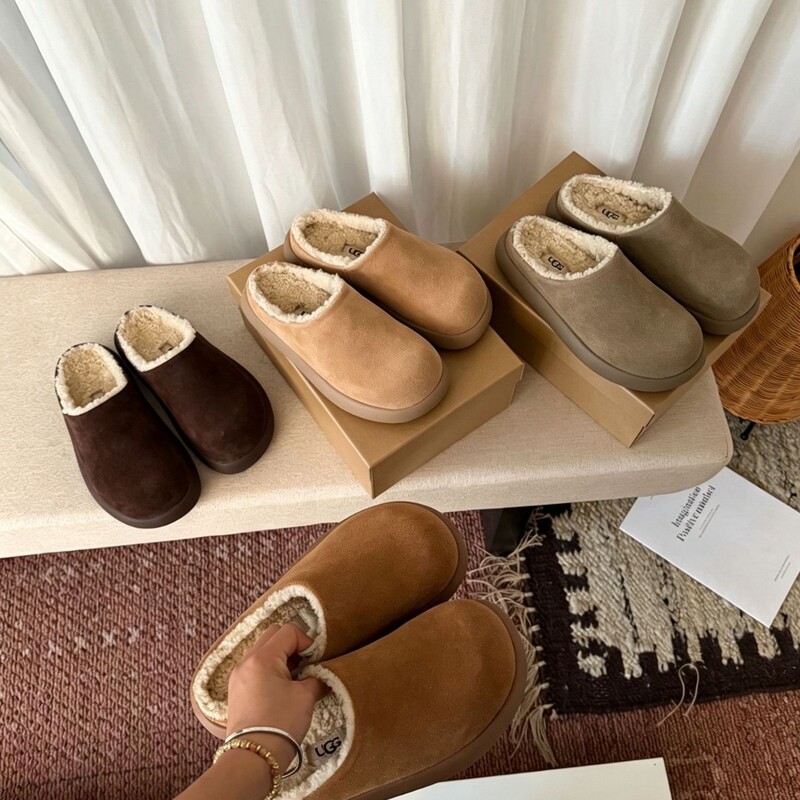 Henan Sanpo snow boots, small potato shoes, women's closed-toe slip-on lazy shoes, leather and fur integrated warm snow boots Henan Sanpo snow boots, small potato shoes, women's closed-toe slip-on lazy shoes, leather and fur integrated warm snow boots