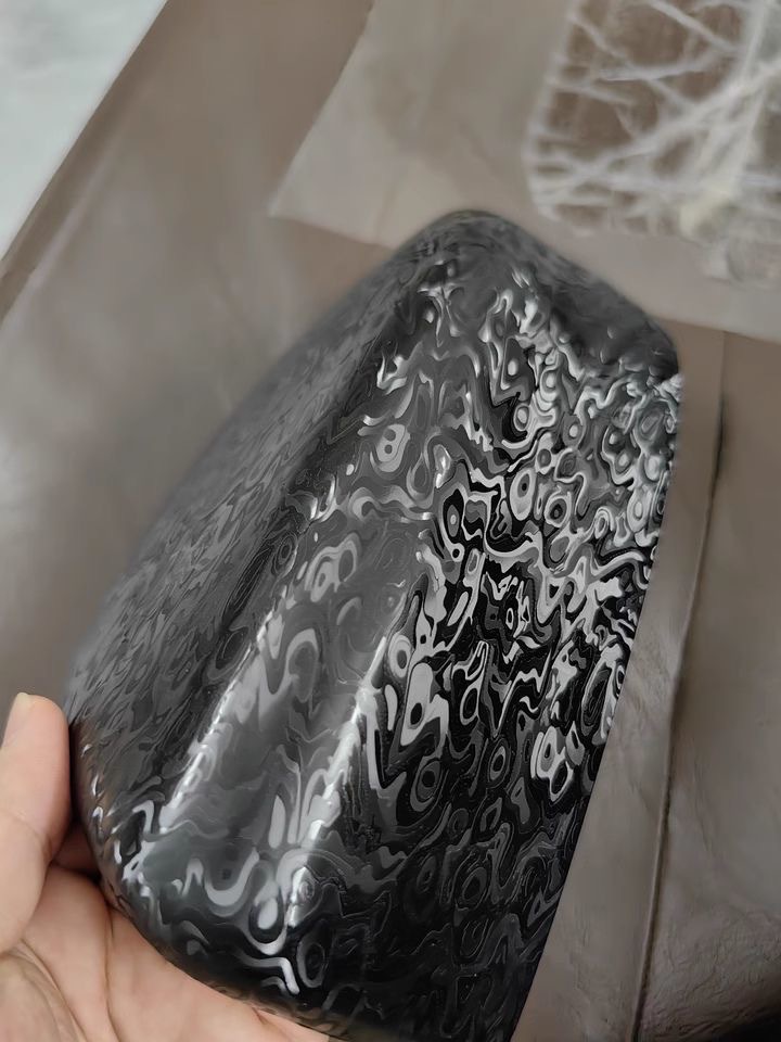 Car Pet Electroplated Color-Changing Film for Body Decoration and Interior Modification, Metaverse Ghost Matte Black Car Color-Changing Film