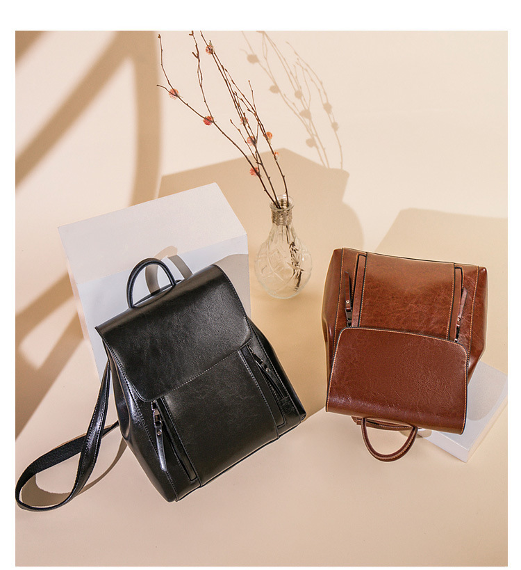 Agent Partnership 2026 New Ladies Backpack Genuine Leather Multi-functional Backpack Guangzhou Wholesale