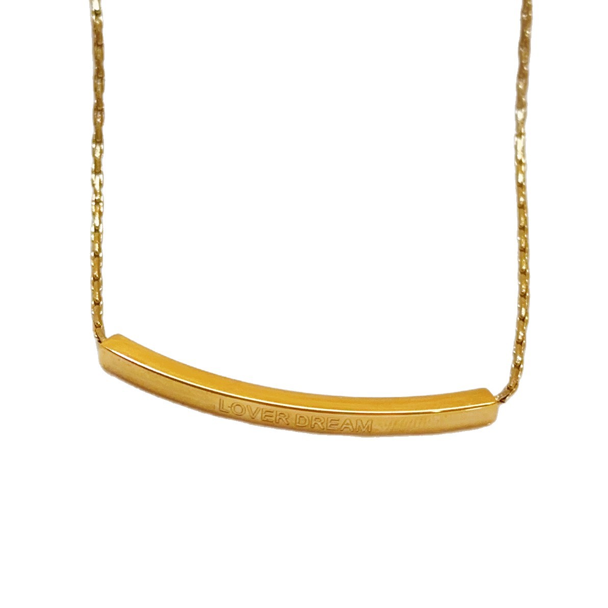 Pulsera de dibujo ins moda oro love letras marea todo fósforo temperamento exquisito conjunto de collar de acero de titanio ajustable image 5