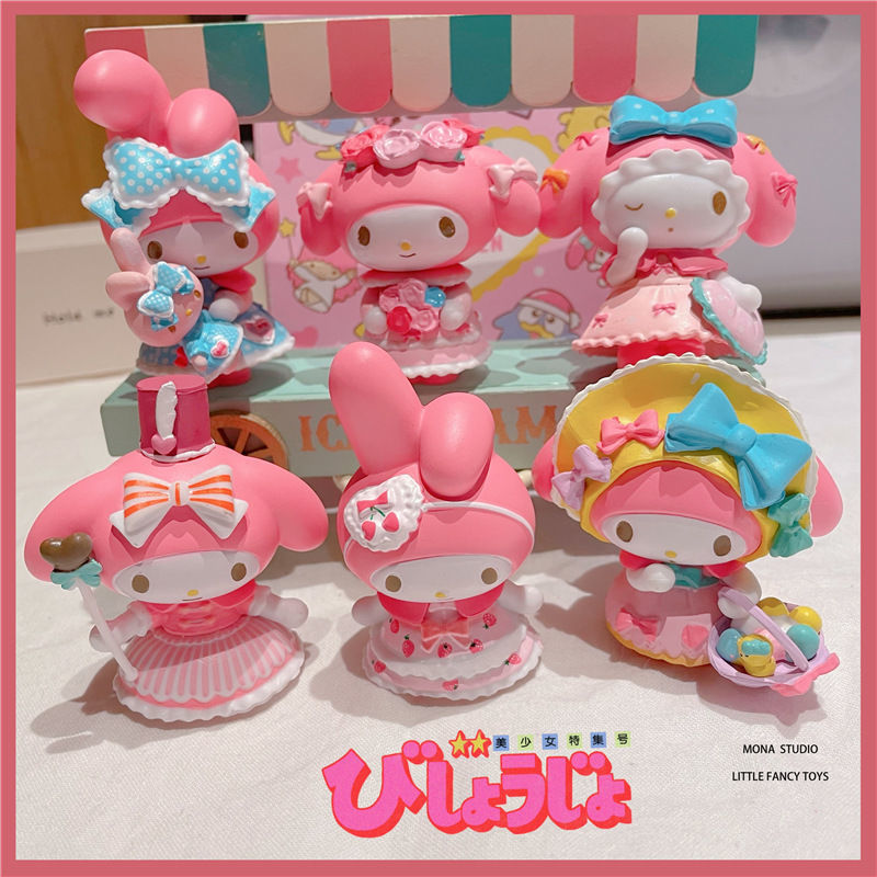 かわいい美楽ティ茶話会盲箱少女心手作り人形ケーキテーブルにクリームを飾るdiy部品|undefined
