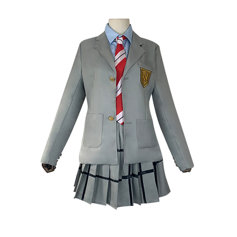 四月是你的謊言cos服裝有馬公生墨谷中學宮園熏校服cosplay萬聖節