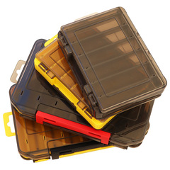 Seal double-sided lure box wooden shrimp box double-sided bait box fishing gear accessories box bait box storage box bait tool box