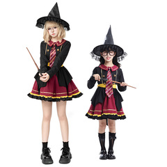 2025 新しいハリーポッターコスプレ衣装女の子大人親子衣装コミコンパフォーマンスマジシャンスーツ