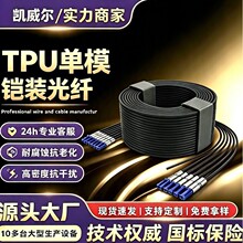 批发租赁行业 4芯12芯铠装LC-LC室内外光纤跳线光缆TPU单模光纤