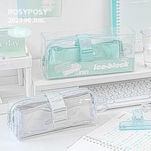 「升级可拆卸！小方冻」Rosyposy透明笔袋文具袋双层清新痛包