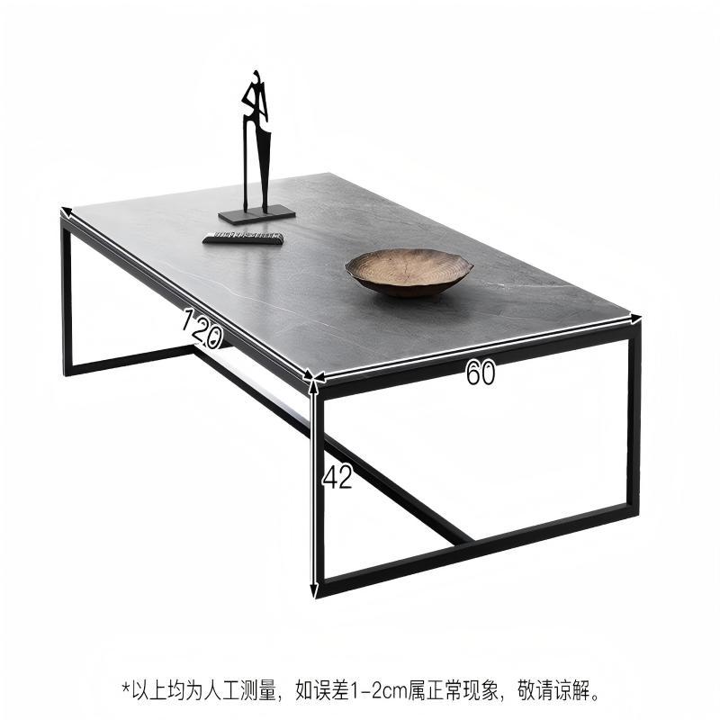 Mesa de té de hierro forjado sala de estar doméstica simple moderna pequeña sala de alquiler de mesa de té oficina 2023 nuevo lujo ligero