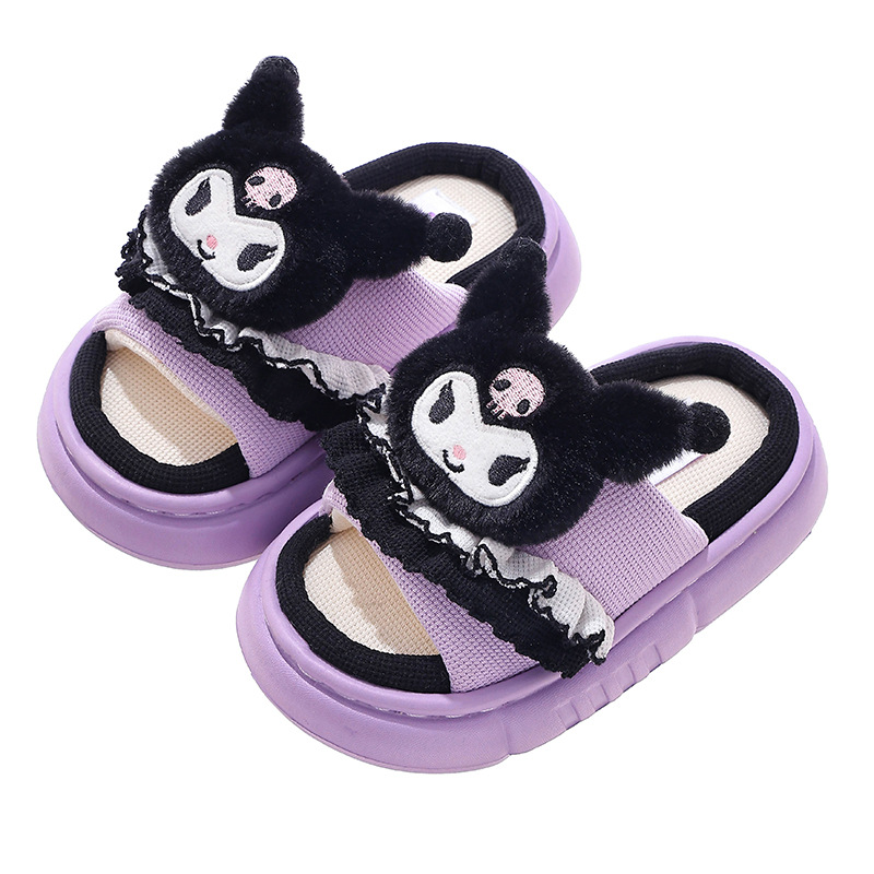 Zapatillas de lino para niños de primavera y otoño de Kulomi