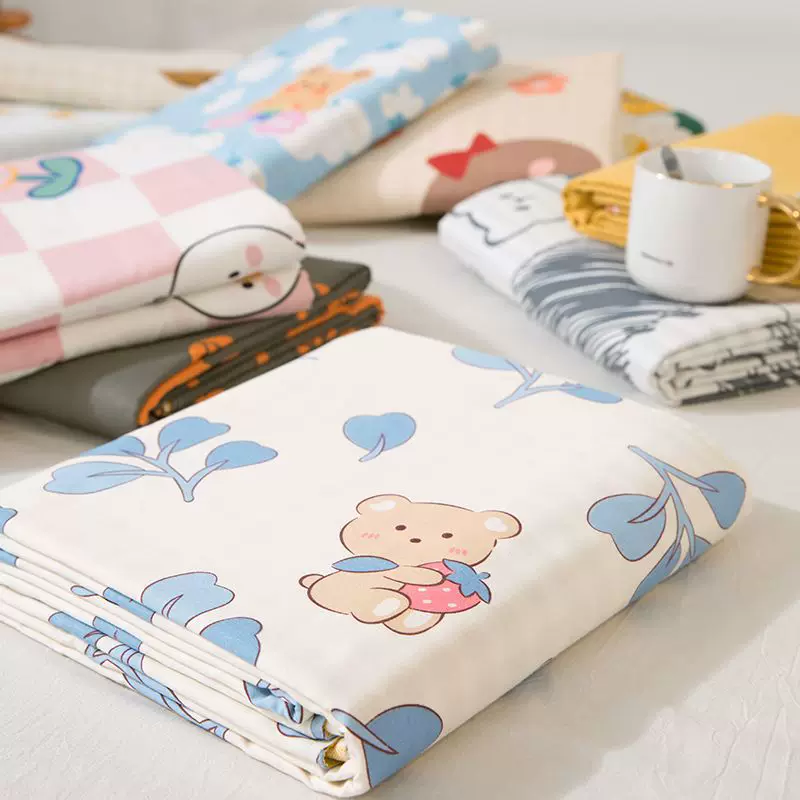 Детская простыня из хлопка с рисунком, 1,5 м