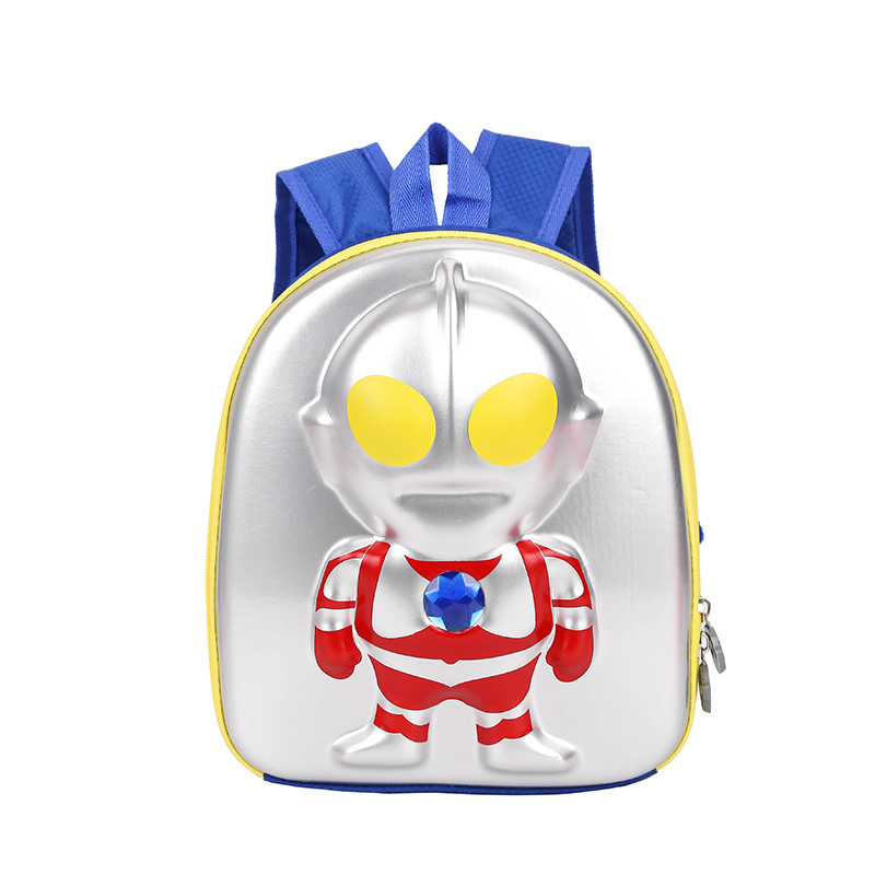 超人小号3D立体书包幼儿园小宝宝3-4-5岁男童男孩迪迦背包双肩包.