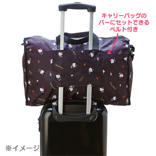 Japan Kuromi Hello Kitty Cute Short Travel Bag Large Capacity Foldable Luggage Bag Gym Bag
