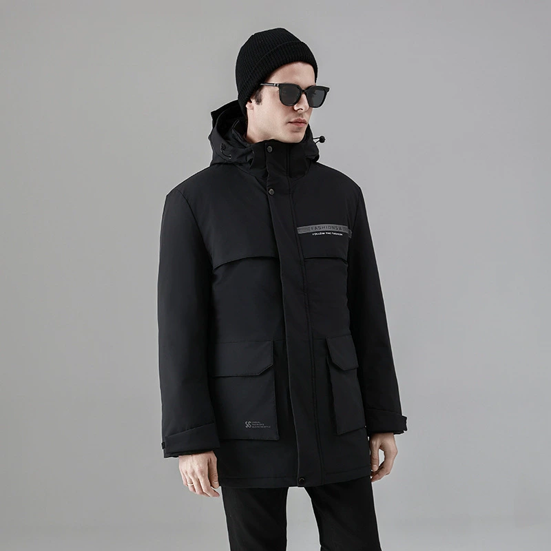 Оптовая продажа фабрики Новый Средний и длинный папа рабочая одежда для пожилых людей пуховик Мужчины утолщенный старик дедушка пальто