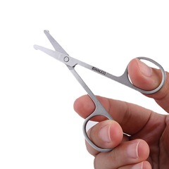 不鏽鋼鼻毛剪美容美妝修眉工具 不鏽鋼鼻毛剪 美容工具批發