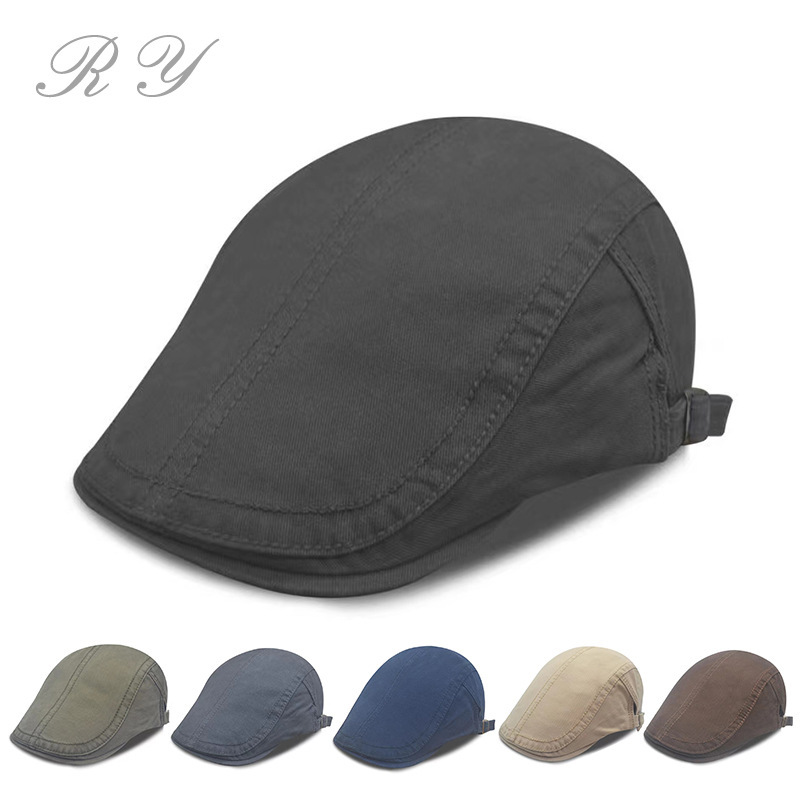 Cross-border exclusive for European and American fashion spring hat wholesale big head circumference beret men's duck tongue forward cap Women's tide