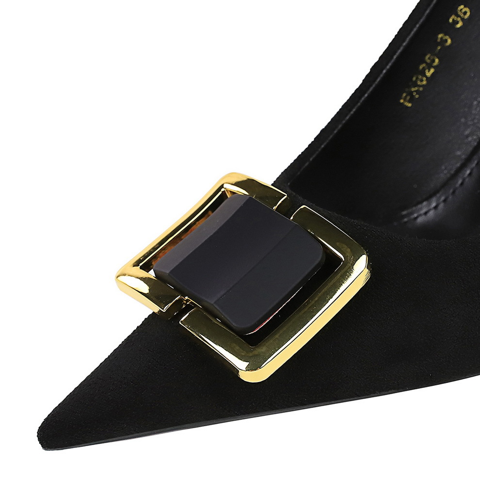 Stilettos Pumps Mit Spitzer Kappe Und Schnalle Für Damen_voghion.com