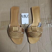 原单Za批发跨境热卖欧美大码平底鞋夏季日常女士拖鞋外穿sandals