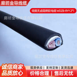 低烟无卤阻燃软电缆WDZB-RYY 2*1电力电缆电线