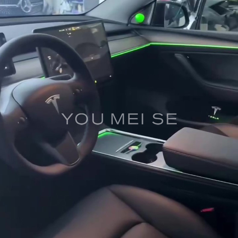Car Ambient Lighting Is Suitable for Tesla Model Y 2017-2023 Ambient Light