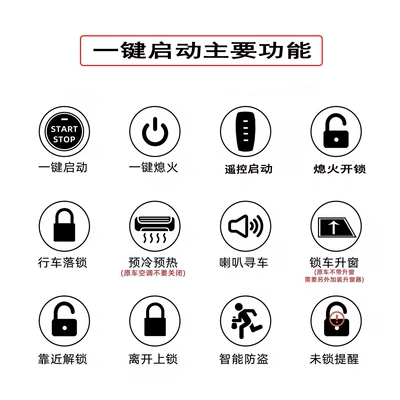 Keyless Entry/Start: Tuguan Car anti-theft device