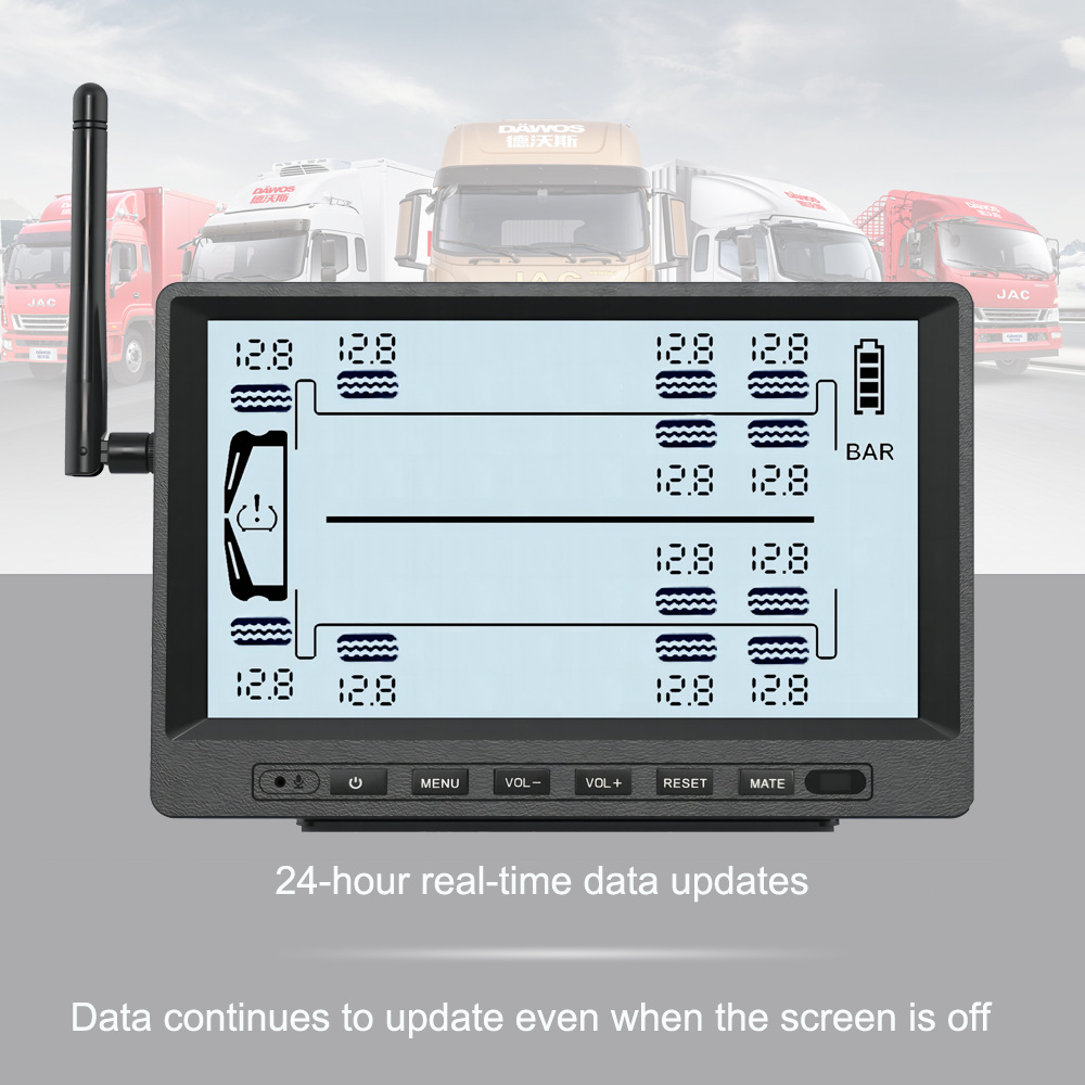 Che Yueda High Precision Same Display Large Range Truck Tire Pressure Monitor 12 Wheel Truck External Tire Pressure Detector
