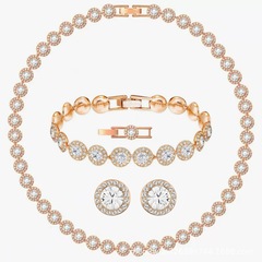 Shijia ローマンブレスレットネックレス女性用スワロフスキー要素クリスタルブレスレットメーカー卸売ドロップシッピング