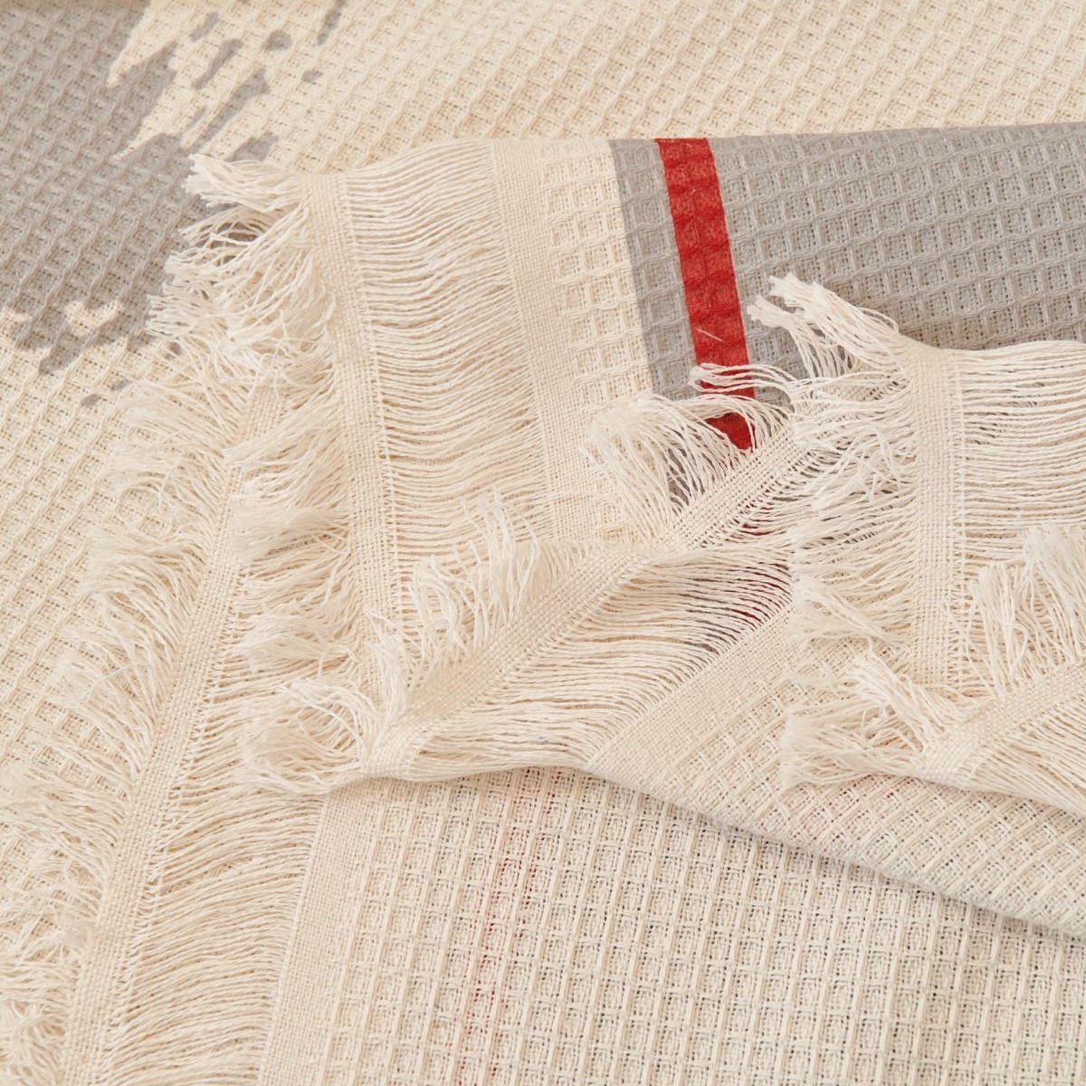 Copridivano universale in cotone e lino, moderno, semplice, con stampa a nido d'ape, per tutte le stagioni, lavabile in lavatrice_voghion.com